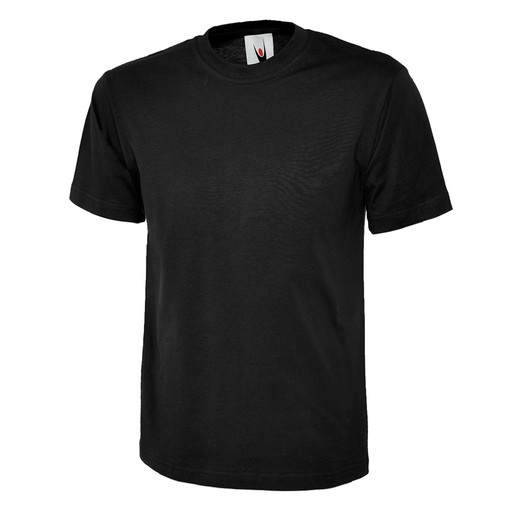Uneek UC301 Classic Black Work T-Shirt - PLAIN T-SHIRTS