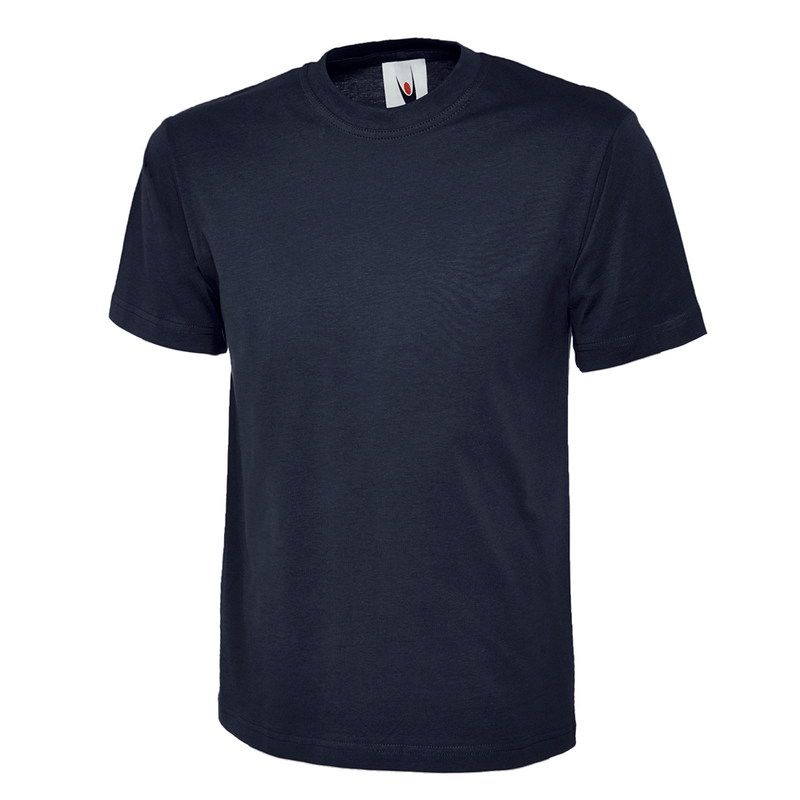 Uneek UC301 Classic Navy Blue Unisex Work T-Shirt - PLAIN T-SHIRTS