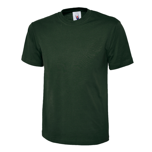 Uneek UC301 Classic Bottle Green Work T-Shirt More Colours - PLAIN T-SHIRTS