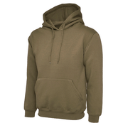 Uneek UC502 Classic Hooded Sweatshirt More Colours - PLAIN HOODIES Military Green