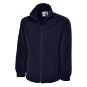 Uneek UC604 Classic Navy Blue Unisex Work Full Zip Fleece Jacket - PLAIN FLEECES