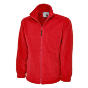 Uneek UC604 Classic Red Unisex work Full Zip Fleece Jacket - PLAIN FLEECES