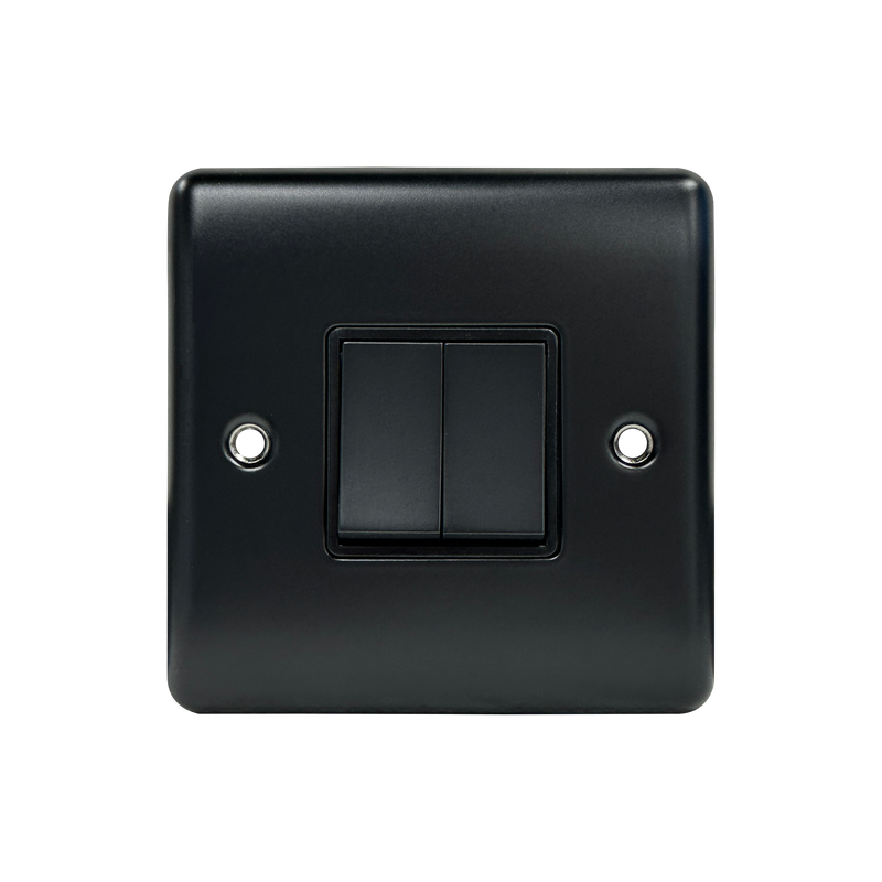 Caradok 2G 2Way 10A Switch Matt Black - Caradok - The Curve - Matt Black