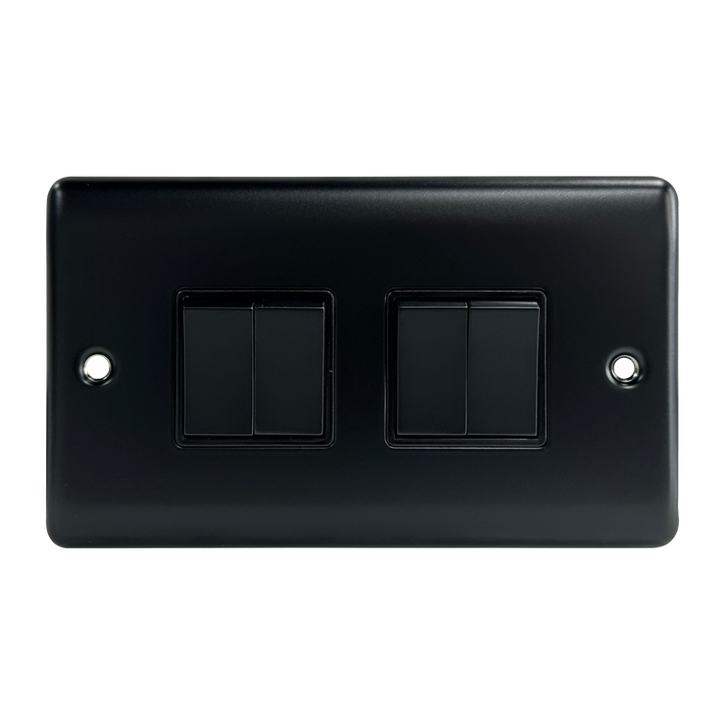Caradok 4G 2Way 10A Switch Matt Black - Caradok - The Curve - Matt Black