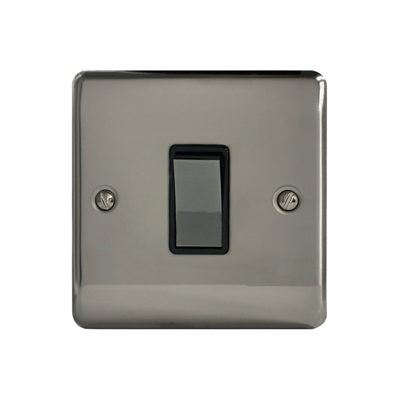 Caradok 10A Retractive Switch Black Nickel - Hardware > Power & Electrical Supplies > Power Outlets & Sockets Caradok - The Curve - Black Nickel