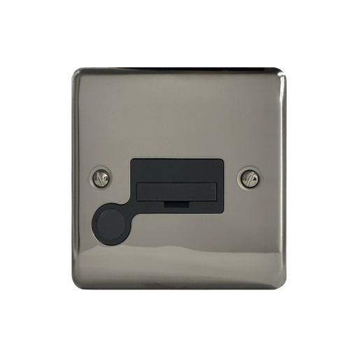 Caradok 13A Unswitched Spur + FO Black Nickel - Hardware > Power & Electrical Supplies > Power Outlets & Sockets Caradok - The Curve - Black Nickel