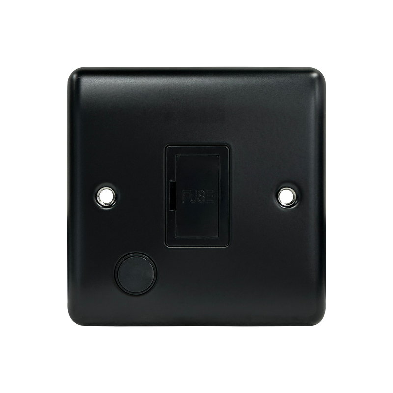 Caradok 13A Unswitched Spur + FO Matt Black - Caradok - The Curve - Matt Black