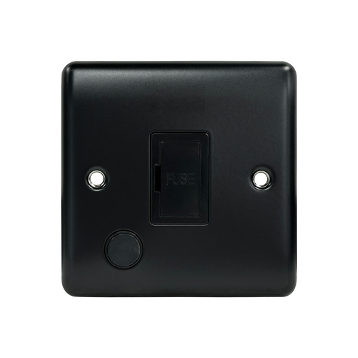 Caradok 13A Unswitched Spur + FO Matt Black - Caradok - The Curve - Matt Black