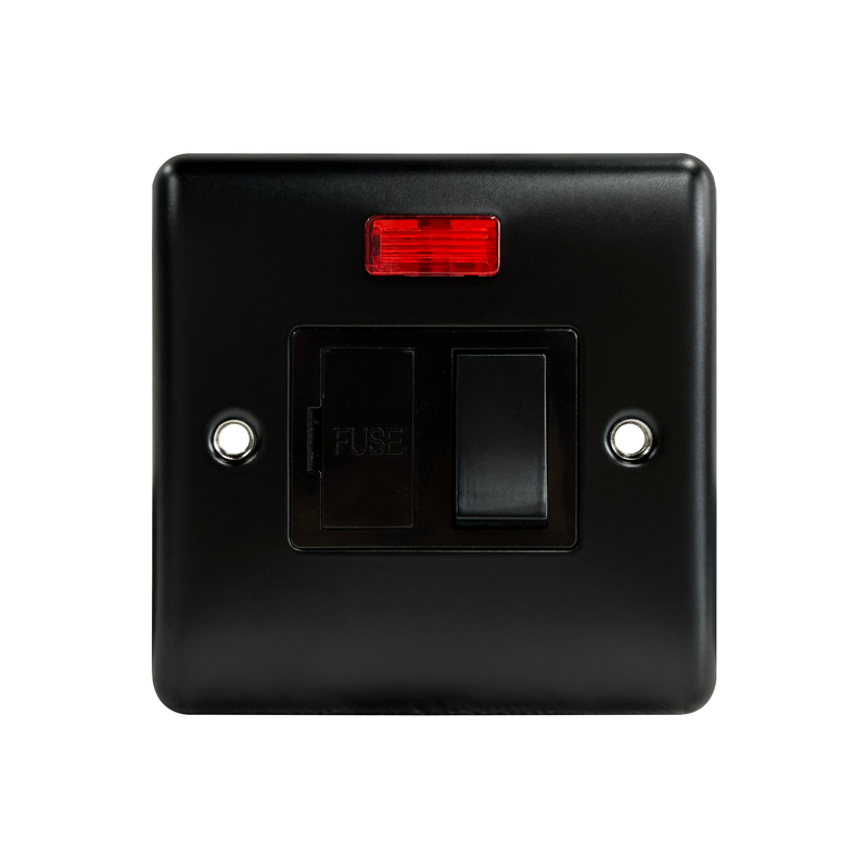 Caradok 13A Switched Spur c/w Neon Matt Black - Caradok - The Curve - Matt Black