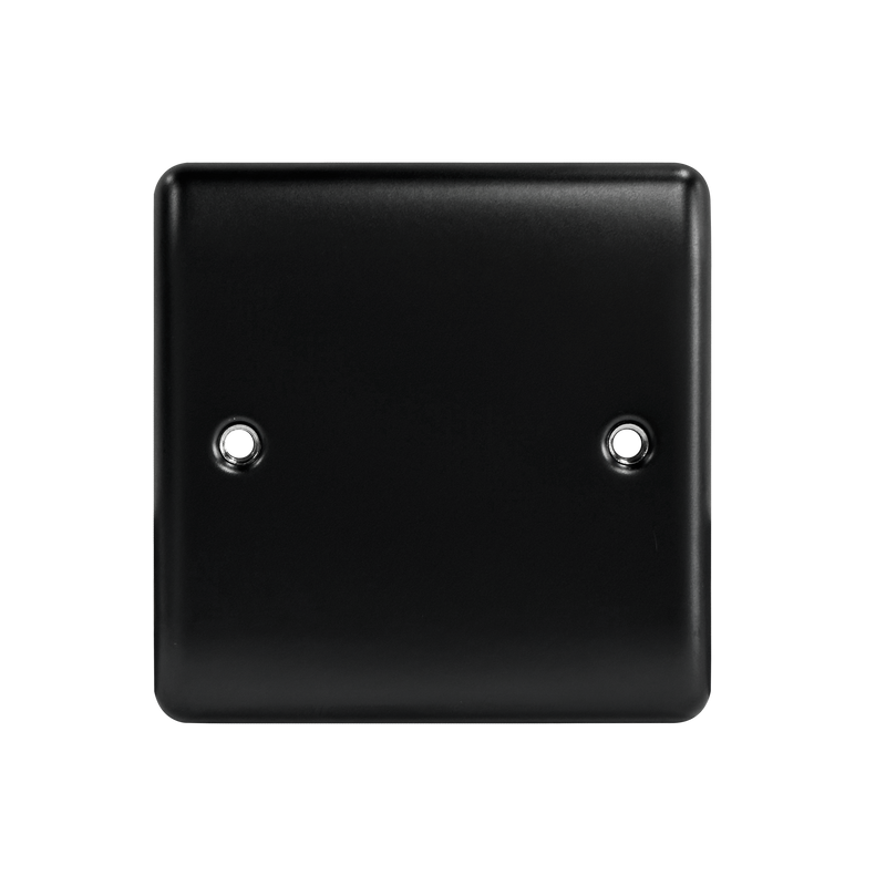 Caradok 1G Blank Plate Matt Black - Caradok - The Curve - Matt Black
