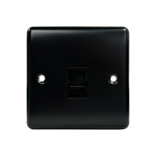 Caradok 1G RJ45 Cat5 Socket Matt Black - Caradok - The Curve - Matt Black