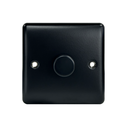 Caradok 1G LED Dimmer Matt Black (Max 100W) - Caradok - The Curve - Matt Black