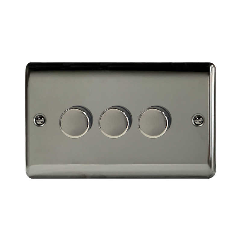 Caradok 3G LED Dimmer Black Nickel (Max 100W) - Hardware > Power & Electrical Supplies > Electrical Switches > Light Switches > Dimmer Switches Caradok - The Curve - Black Nickel