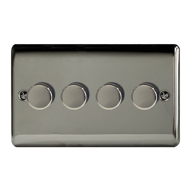 Caradok 4G LED Dimmer Black Nickel (Max 100W) - Hardware > Power & Electrical Supplies > Power Outlets & Sockets Caradok - The Curve - Black Nickel