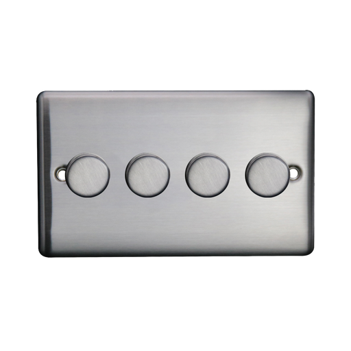 Caradok 4G LED Dimmer Brushed Chrome (Max 100W) - Caradok - The Curve - Brushed Steel
