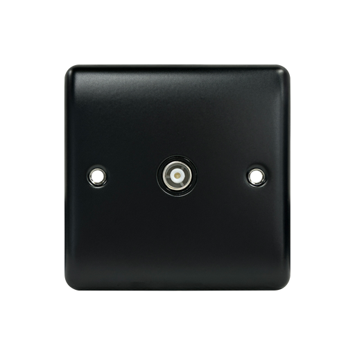 Caradok 1G Coax Socket Matt Black - Caradok - The Curve - Matt Black