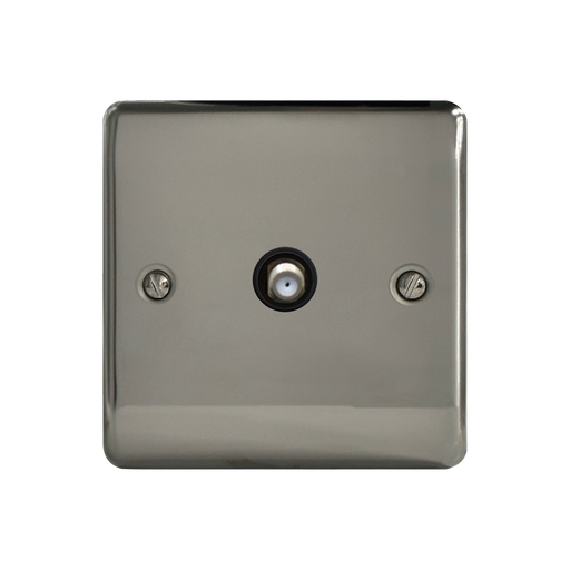 Caradok 1G Satellite Socket Black Nickel - Hardware > Power & Electrical Supplies > Power Outlets & Sockets Caradok - The Curve - Black Nickel