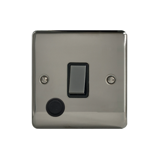 Caradok 20A DP Switch + FO Black Nickel - Hardware > Power & Electrical Supplies > Power Outlets & Sockets Caradok - The Curve - Black Nickel