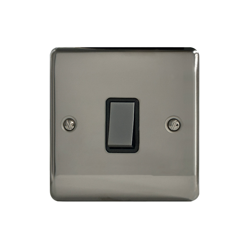 Caradok 20A DP Switch Black Nickel - Hardware > Power & Electrical Supplies > Power Outlets & Sockets Caradok - The Curve - Black Nickel