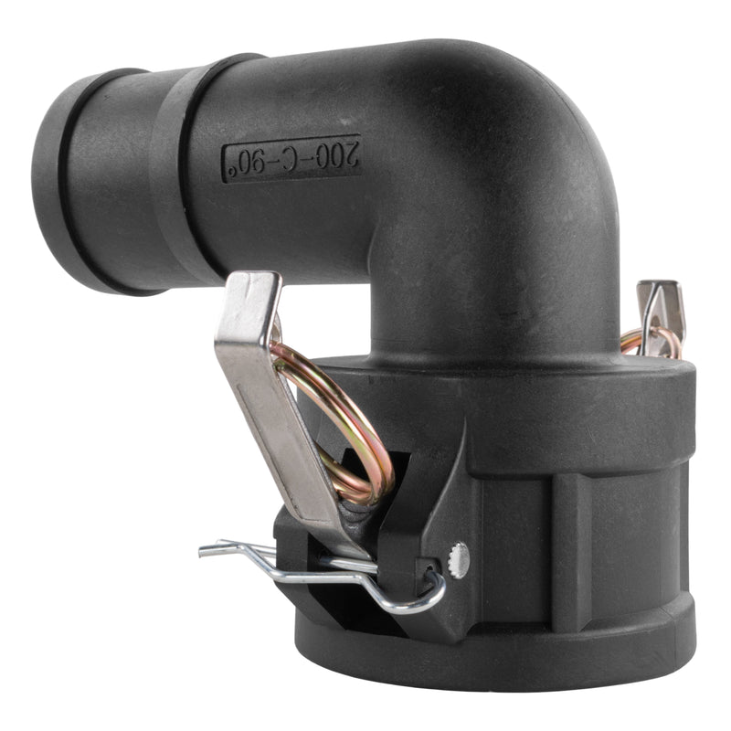 Camlock 90-Degree Female Elbow 3" Barb - Home & Garden > Lawn & Garden > Watering & Irrigation > Garden Hose Fittings & Valves Tech Hose & Fittings
