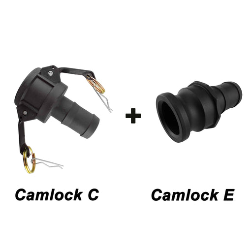 Camlock Type C + E - Home & Garden > Lawn & Garden > Watering & Irrigation > Garden Hose Fittings & Valves Tech Hose & Fittings