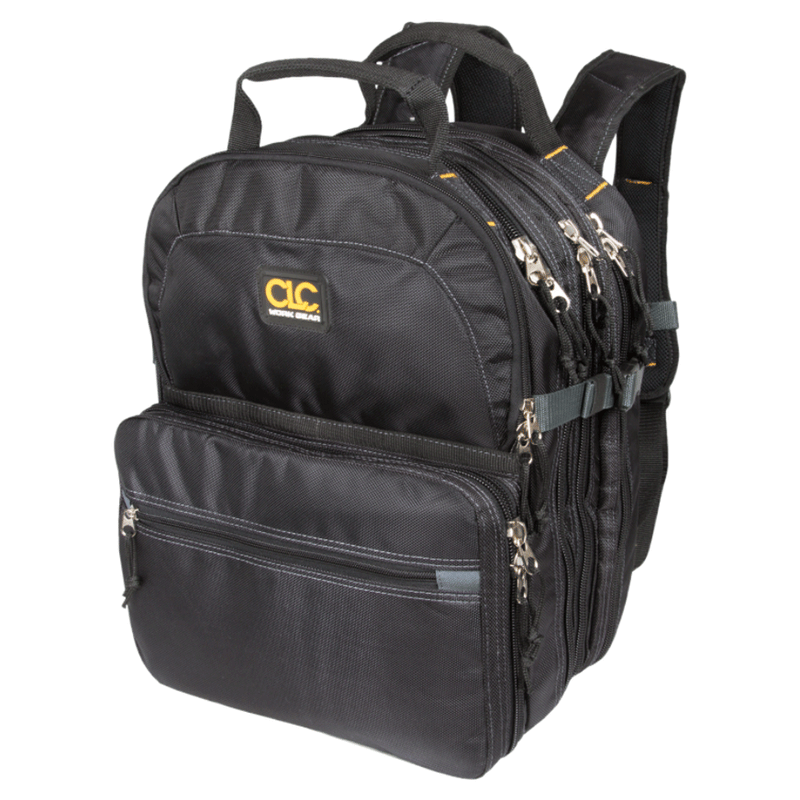 CLC Heavy Duty Multi Pocket Tool Backpack - TOOLCARRIERS