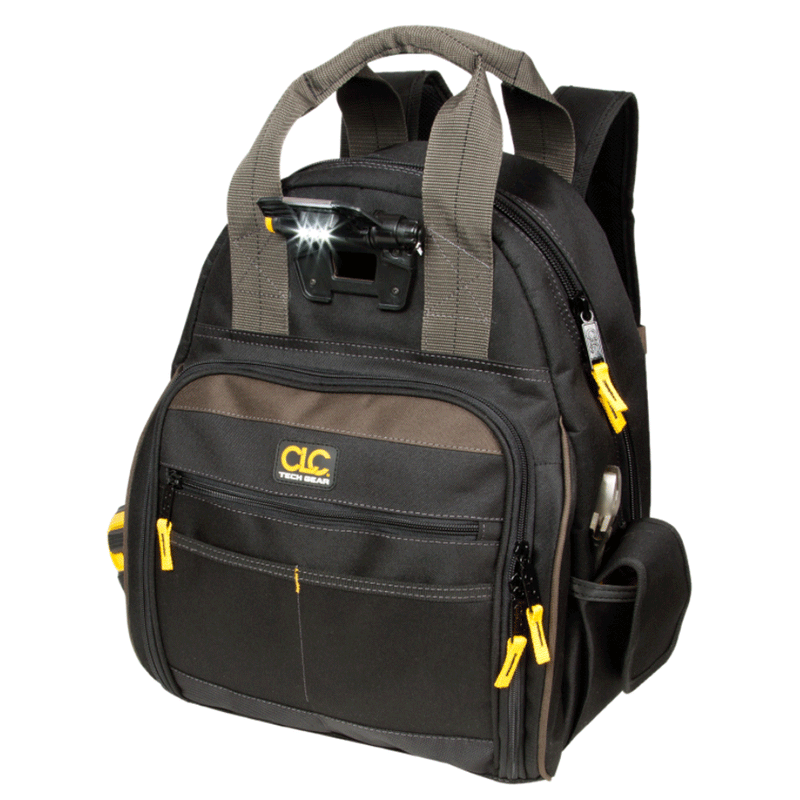 CLC Tool Backpack, LED Lighted - TOOLCARRIERS