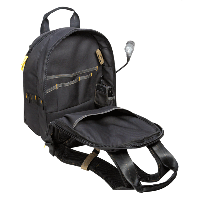 CLC Tool Backpack, USB E-Charge LED Lighted - TOOLCARRIERS