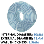 Clear PVC Pipe 10mm*13mm - Hardware > Plumbing > Plumbing Pipes Tech Hose & Fittings