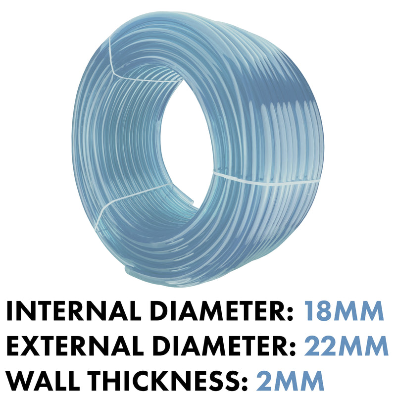Clear PVC Pipe 18mm*22mm - Hardware > Plumbing > Plumbing Pipes Tech Hose & Fittings