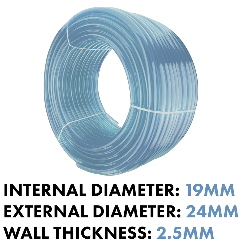 Clear PVC Pipe 19mm*24mm - Hardware > Plumbing > Plumbing Pipes Tech Hose & Fittings