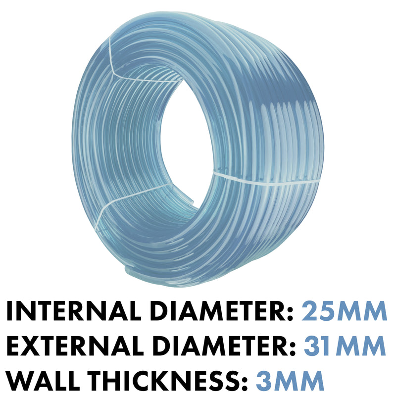 Clear PVC Pipe 25mm*31mm - Hardware > Plumbing > Plumbing Pipes Tech Hose & Fittings