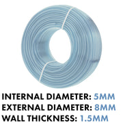Clear PVC Pipe 5mm*8mm - Hardware > Plumbing > Plumbing Pipes Tech Hose & Fittings