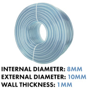 Clear PVC Pipe 8mm*10mm - Hardware > Plumbing > Plumbing Pipes Tech Hose & Fittings