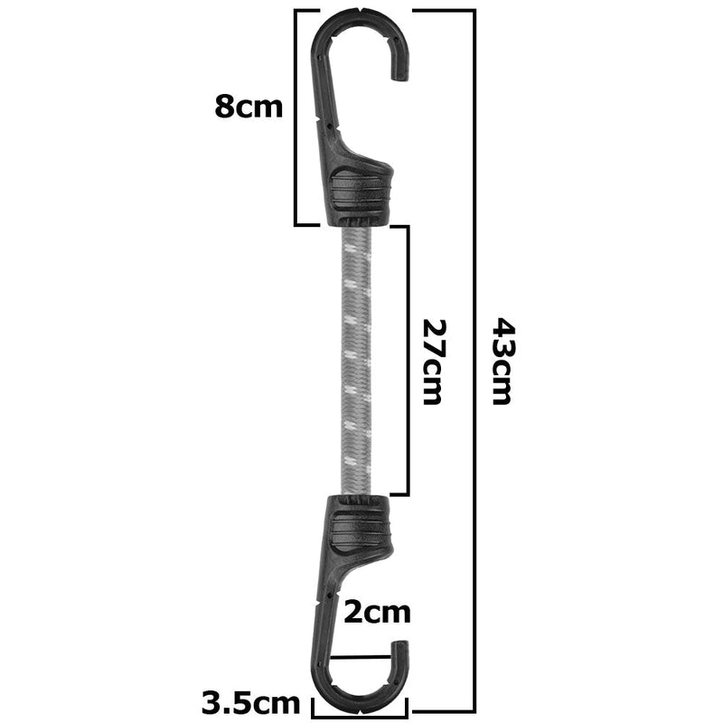 Bungee Cord Hook with PVC-coated Metal Hooks 40cm - OTHER