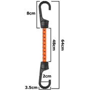 Bungee Cord Hook with PVC-coated Metal Hooks 60cm - OTHER