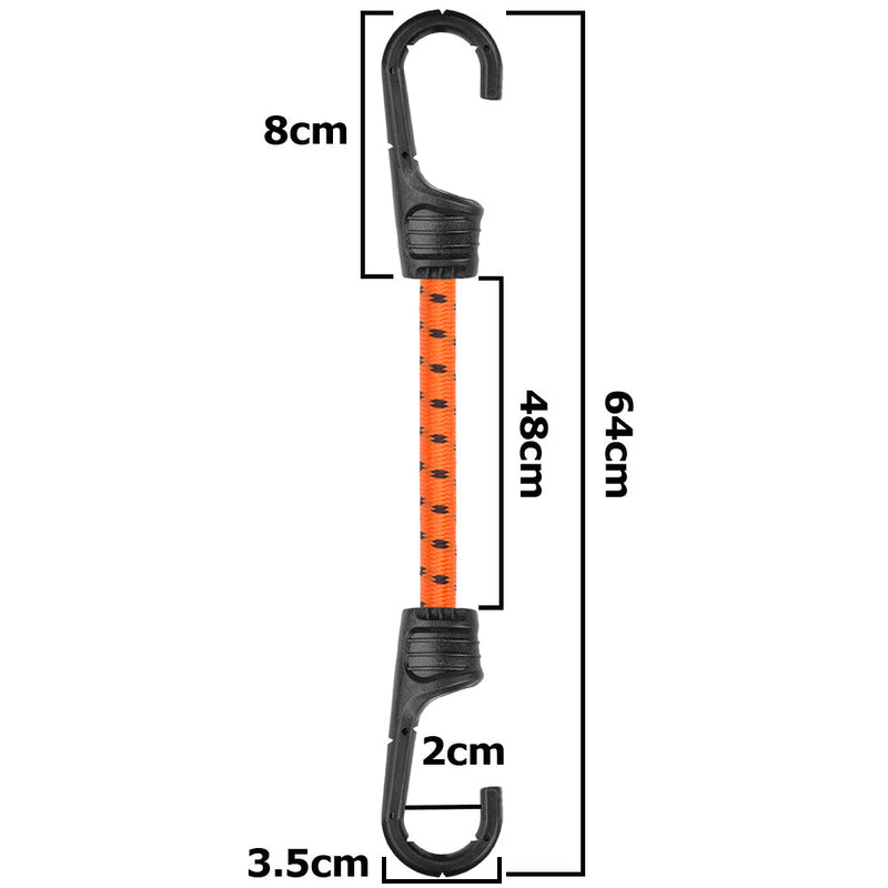 Bungee Cord Hook with PVC-coated Metal Hooks 60cm - OTHER