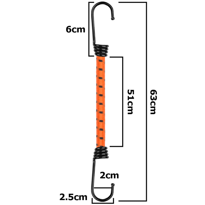Bungee Cord Hook Metal 60cm - Home & Garden Tarpaulins