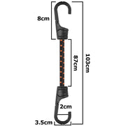 Bungee Cord Hook with PVC-coated Metal Hooks 100cm - OTHER