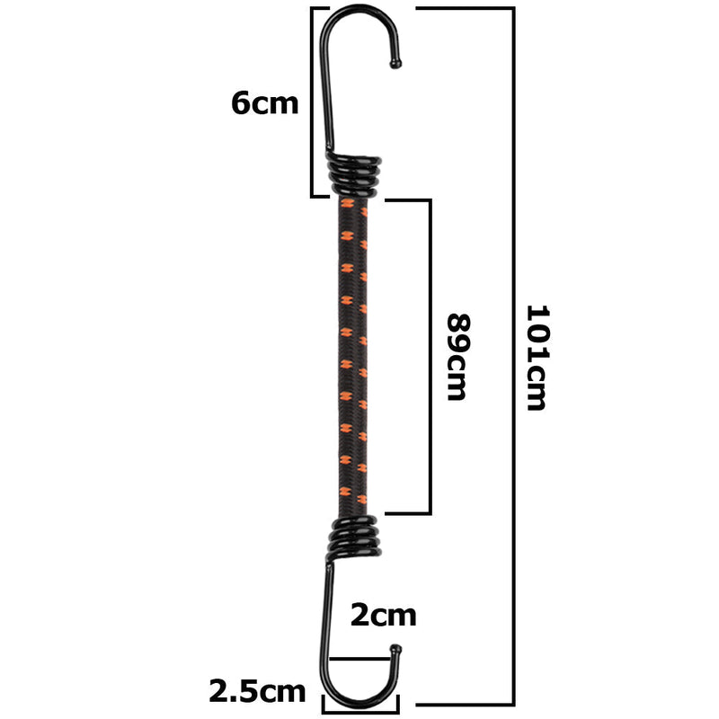 Bungee Cord Hook Metal 100cm - Home & Garden Tarpaulins