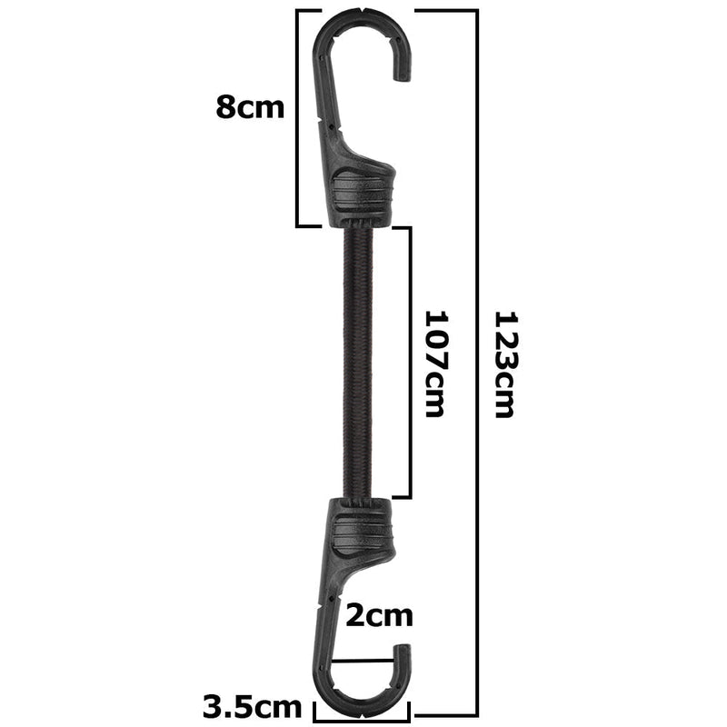 Bungee Cord Hook with PVC-coated Metal Hooks 120cm - OTHER