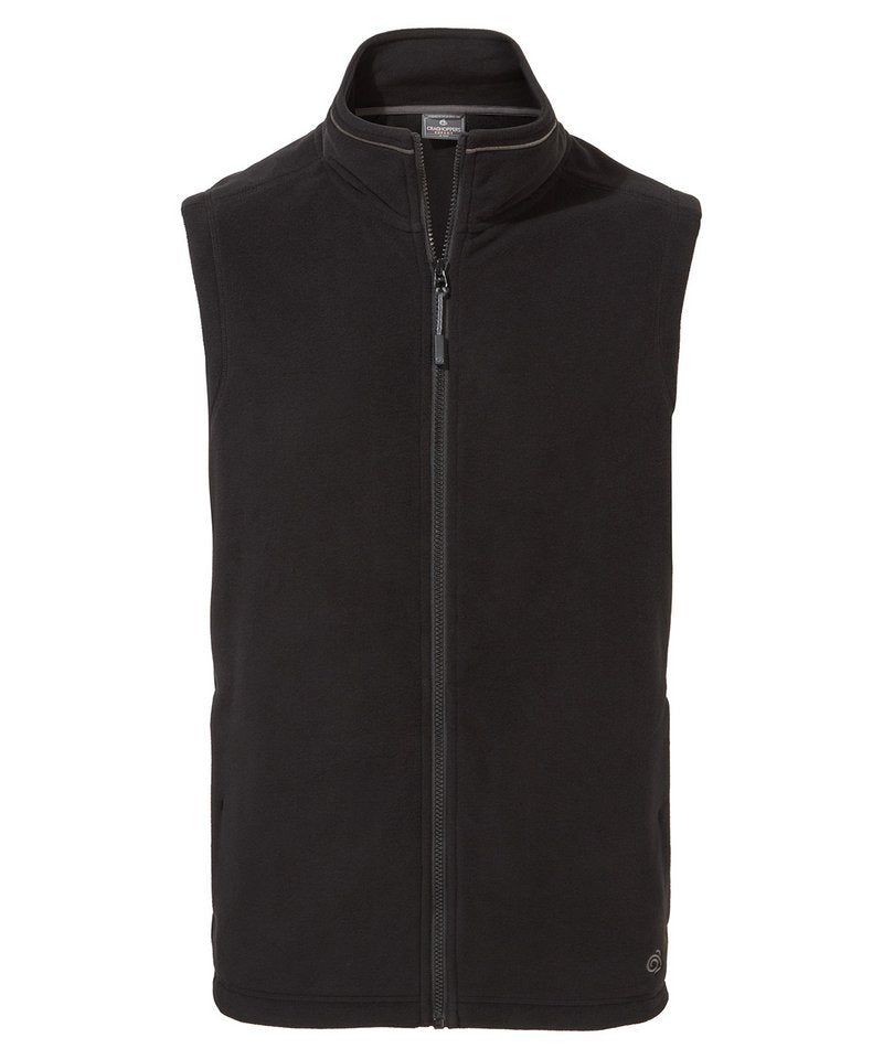 Craghoppers Recycled Expert Corey Mens Work Fleece Vest Black Navy Sizes XS to 3XL - Sustainable Workwear Range