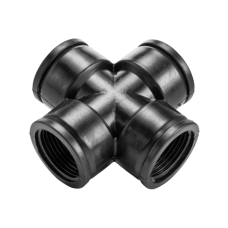 PP Cross 2" BSPF - Hardware > Plumbing > Plumbing Fittings & Supports > Pipe Connectors Tech Hose & Fittings