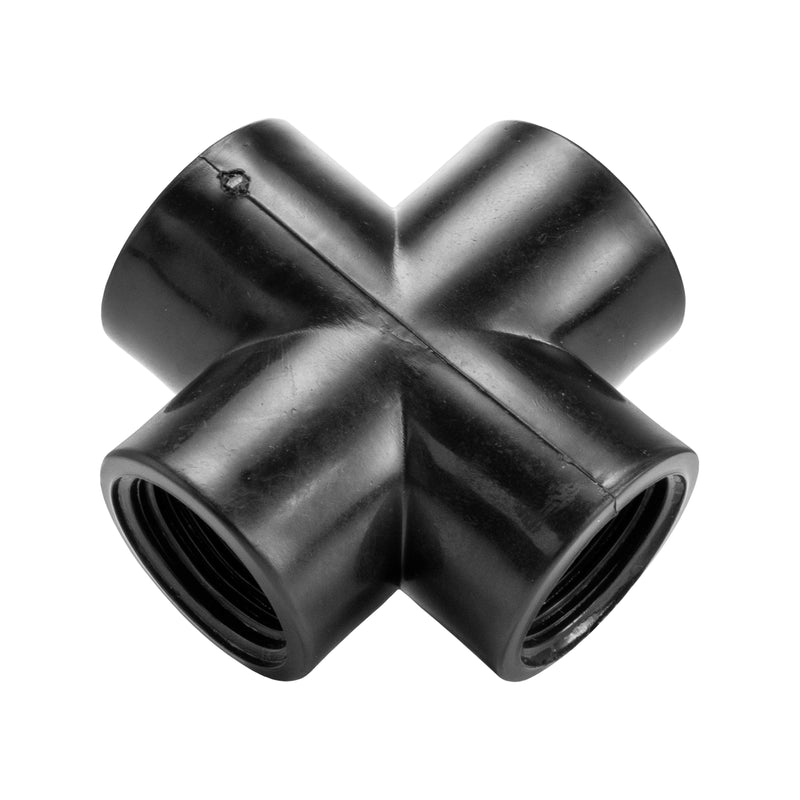 PP Cross 3/4" BSPF - Hardware > Plumbing > Plumbing Fittings & Supports > Pipe Connectors Tech Hose & Fittings