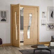 Cadiz Oak Prefinished Glazed Internal Door - All Sizes - Doors