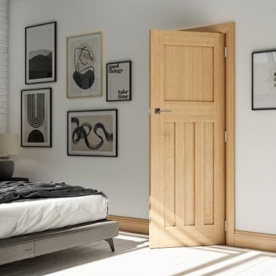 Cambridge Oak Unfinished Internal Door - All Sizes - Doors