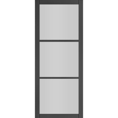 Camden Black Prefinished Glazed Internal Door - All Sizes - Doors