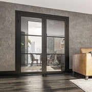 Camden Black Prefinished Glazed Internal Door - All Sizes - Doors