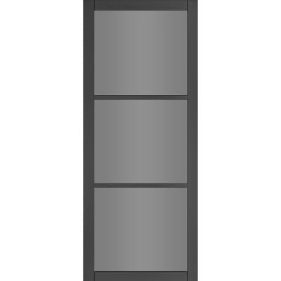 Camden Black Prefinished Tinted Glazed Internal Door - All Sizes - Doors