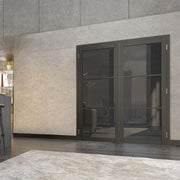 Camden Black Prefinished Tinted Glazed Internal Door - All Sizes - Doors